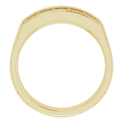 3/4 CTW Natural Diamond Milgrain Band