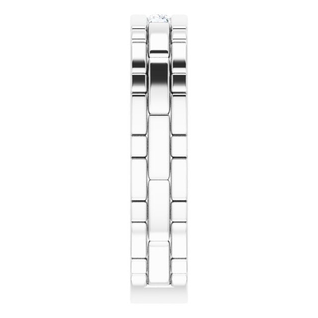 14K White Gold 1/5 CTW Natural Diamond Band