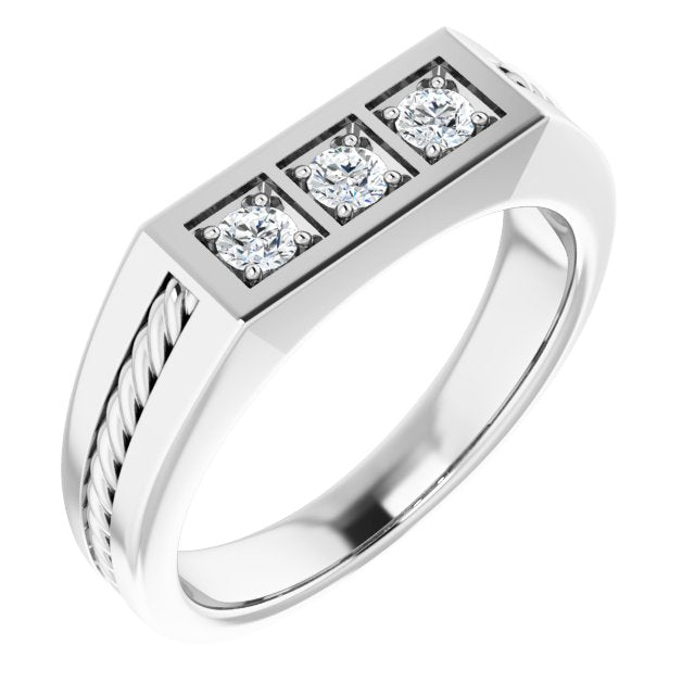 1/3 CTW Natural Diamond Band, 5.92 mm