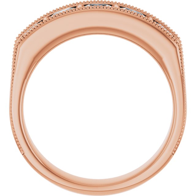 1 9/10 CTW Natural Diamond Milgrain Band