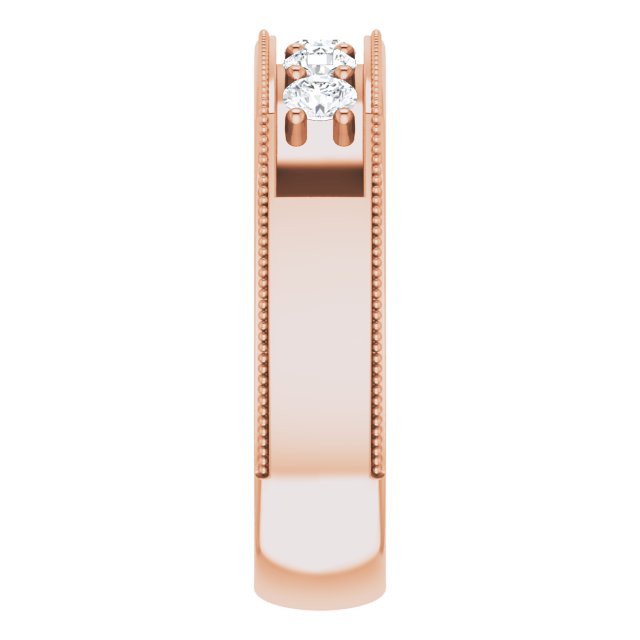 3/4 CTW Natural Diamond Milgrain Band