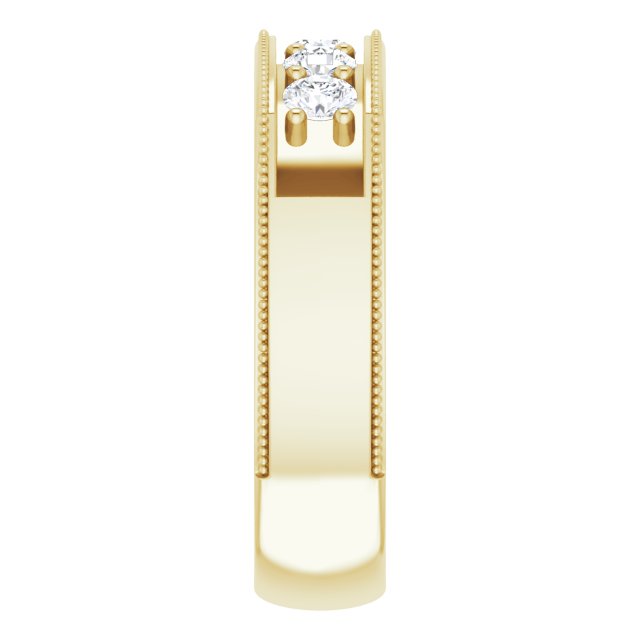 3/4 CTW Natural Diamond Milgrain Band