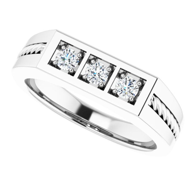 1/3 CTW Natural Diamond Band, 5.92 mm