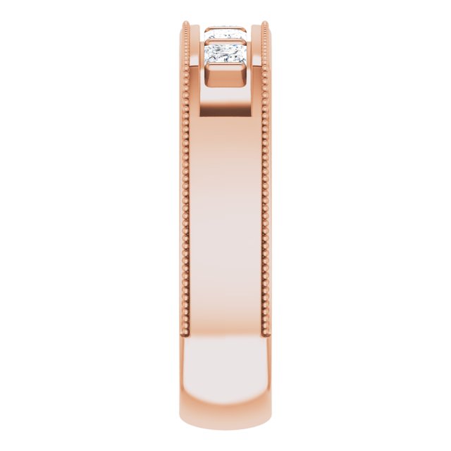5/8 CTW Natural Diamond Milgrain Band
