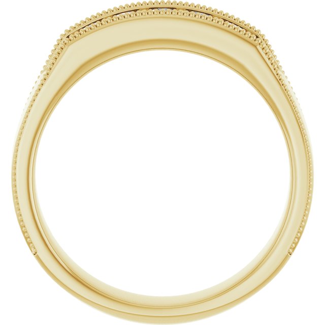3/8 CTW Natural Diamond Milgrain Band