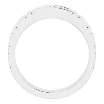 14K White Gold 1/4 CTW Natural Diamond Band