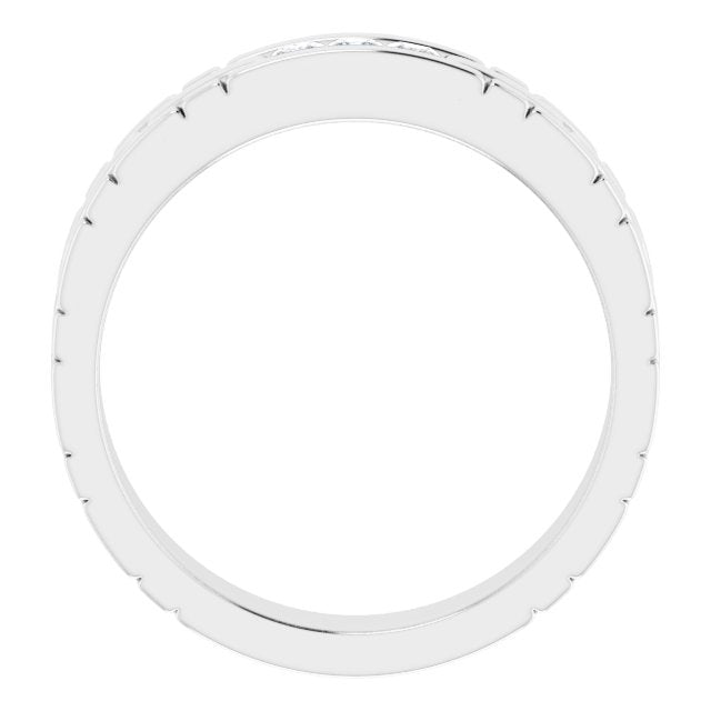 14K White Gold 1/5 CTW Natural Diamond Band