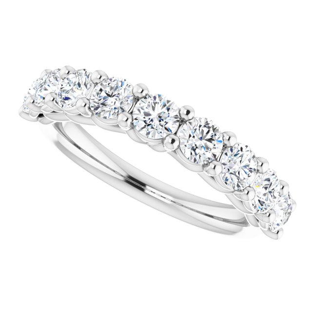 14K White Gold 1 1/3 CTW Natural Diamond Anniversary Band