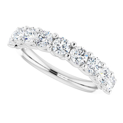 14K White Gold 1 1/3 CTW Natural Diamond Anniversary Band