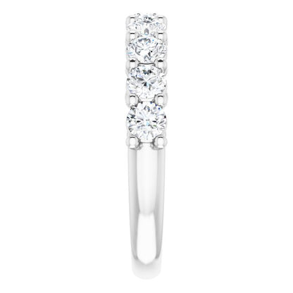 14K White Gold 1 1/3 CTW Natural Diamond Anniversary Band