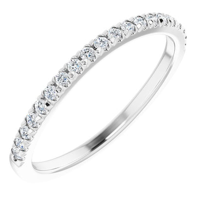 1/6 CTW Natural Diamond French-Set Matching Band