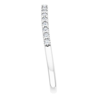 1/6 CTW Natural Diamond French-Set Matching Band