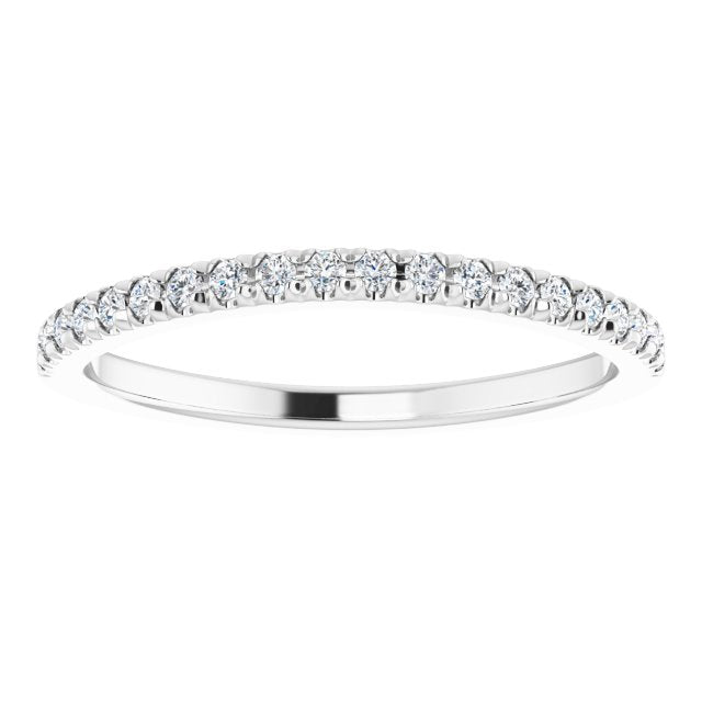 1/6 CTW Natural Diamond French-Set Matching Band