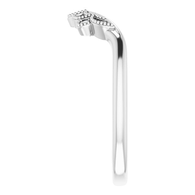 .01 CTW Natural Diamond Matching Band, 6.2 mm