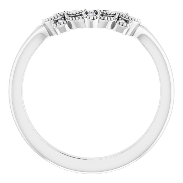 .01 CTW Natural Diamond Matching Band, 6.2 mm