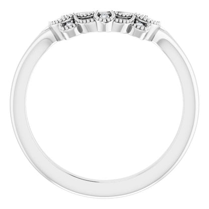 .01 CTW Natural Diamond Matching Band, 6.2 mm