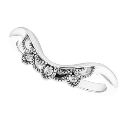 .01 CTW Natural Diamond Matching Band, 6.2 mm