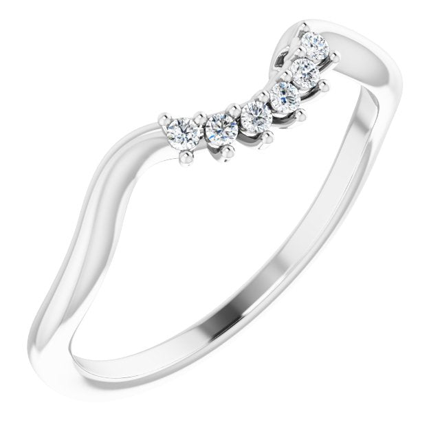 .05 CTW Natural Diamond Matching Band, 5.37 mm