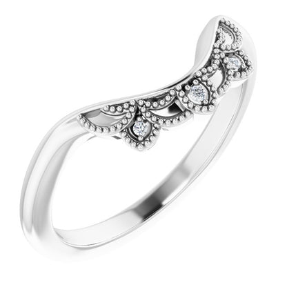 .01 CTW Natural Diamond Matching Band, 6.2 mm