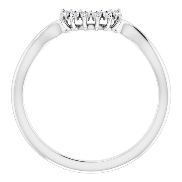 .05 CTW Natural Diamond Matching Band, 5.37 mm