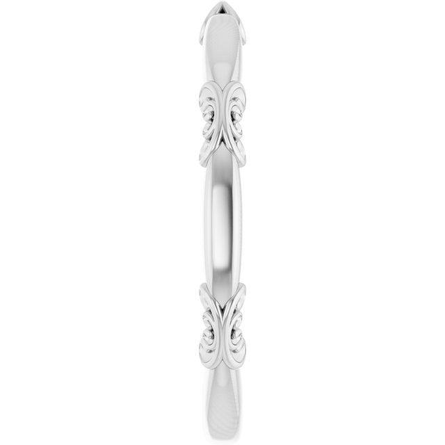 Matching Band, 2.3 mm, Solitaire Sculptural Engagement