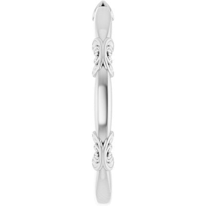 Matching Band, 2.3 mm, Solitaire Sculptural Engagement