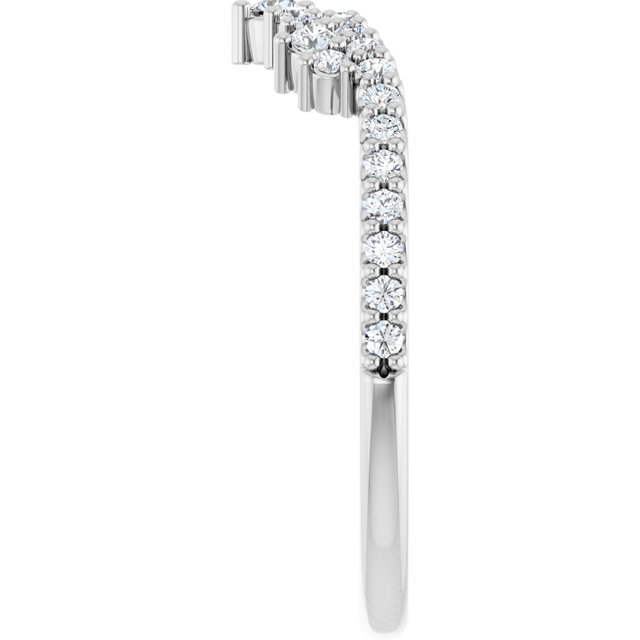 1/3 CTW Natural Diamond Contour Band, 6 mm