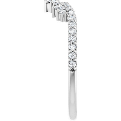 1/3 CTW Natural Diamond Contour Band, 6 mm