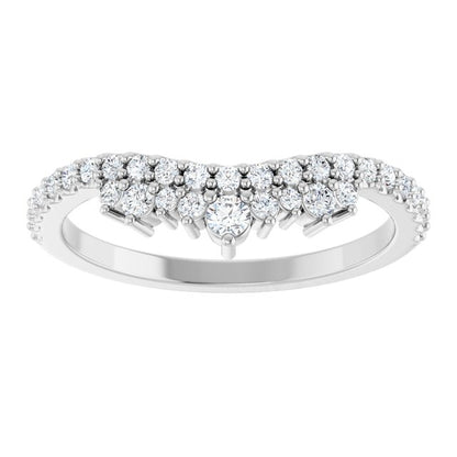 1/3 CTW Natural Diamond Contour Band, 6 mm