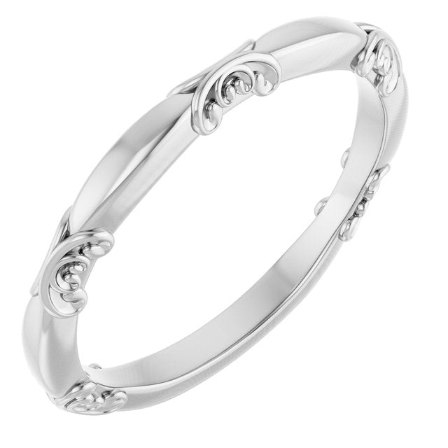 Matching Band, 2.3 mm, Solitaire Sculptural Engagement