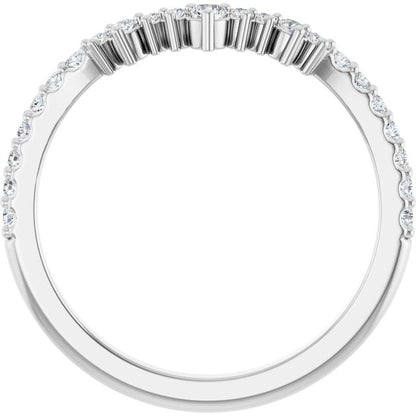 1/3 CTW Natural Diamond Contour Band, 6 mm