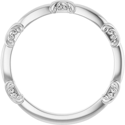 Matching Band, 2.3 mm, Solitaire Sculptural Engagement
