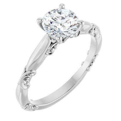 Matching Band, 2.3 mm, Solitaire Sculptural Engagement