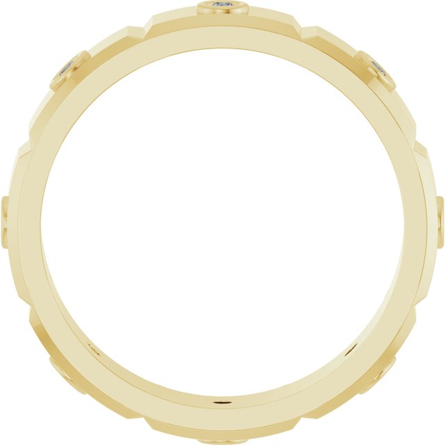 1/6 CTW Natural Diamond Mens Band, 4.7 mm