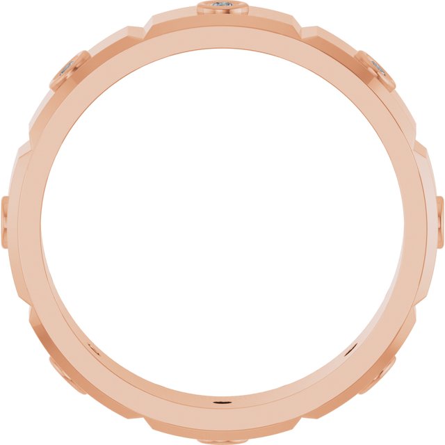 1/6 CTW Natural Diamond Mens Band, 4.7 mm