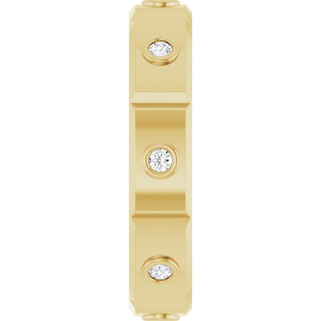 1/6 CTW Natural Diamond Mens Band, 4.7 mm