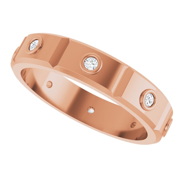 1/6 CTW Natural Diamond Mens Band, 4.7 mm