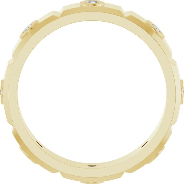 3/8 CTW Mens Natural Diamond Band, 5.3 mm
