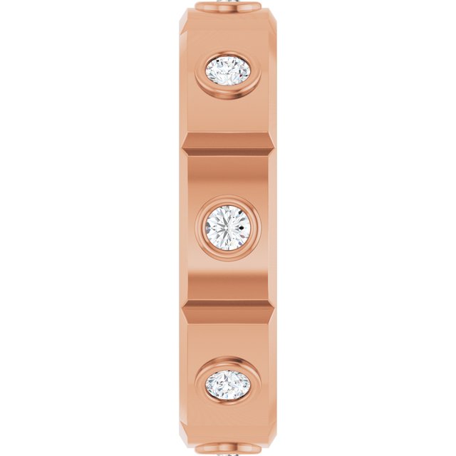 3/8 CTW Mens Natural Diamond Band, 5.5 mm