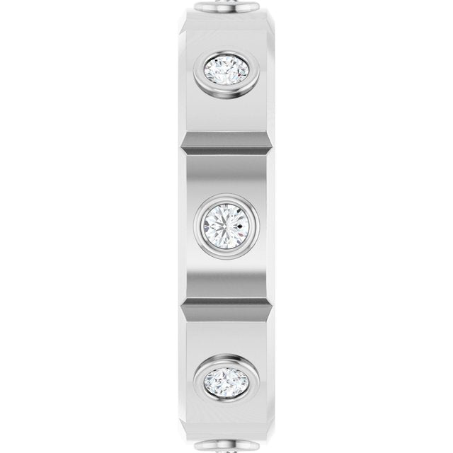 1/2 CTW Mens Natural Diamond Band, 5.3 mm