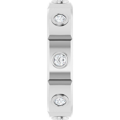 1/2 CTW Mens Natural Diamond Band, 5.3 mm