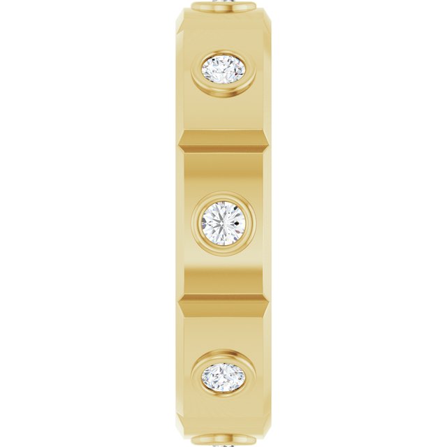 3/8 CTW Mens Natural Diamond Band, 5.3 mm