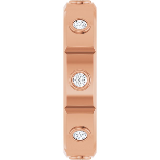 3/8 CTW Mens Natural Diamond Band, 5.3 mm