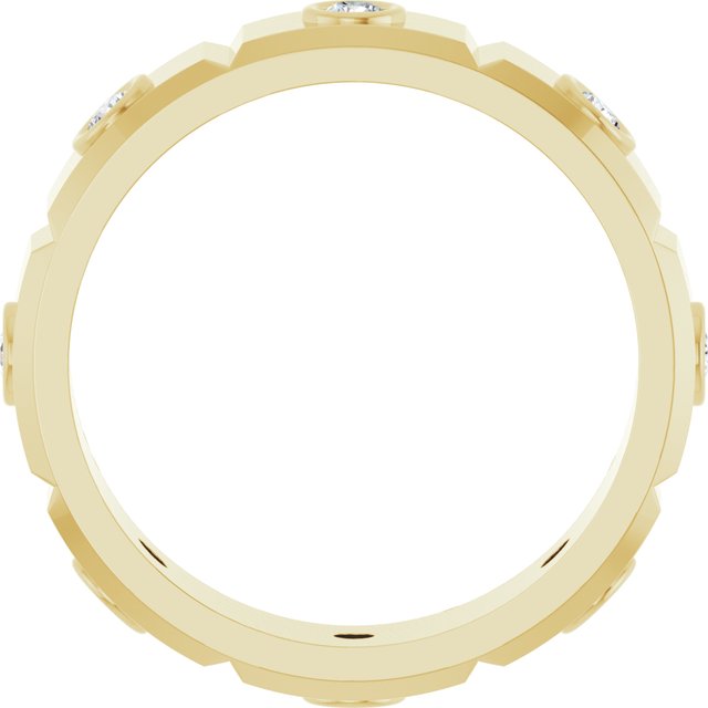 3/8 CTW Mens Natural Diamond Band, 5.5 mm