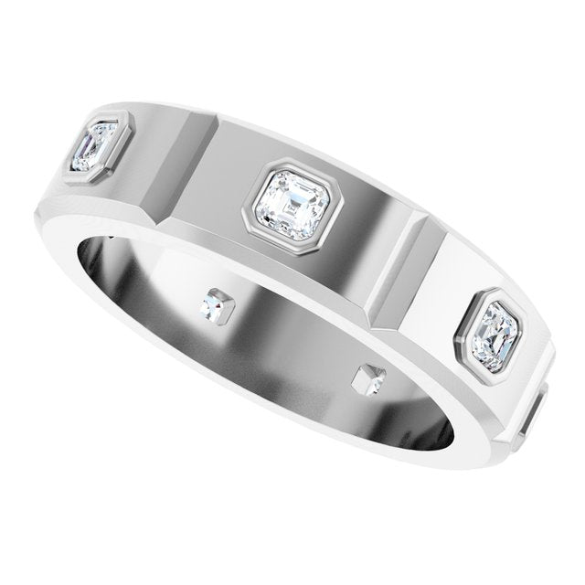 5/8 CTW Natural Diamond Mens Band