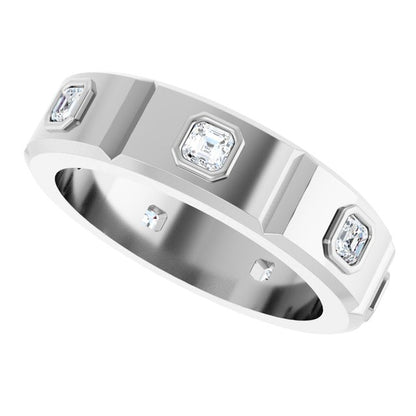 5/8 CTW Natural Diamond Mens Band