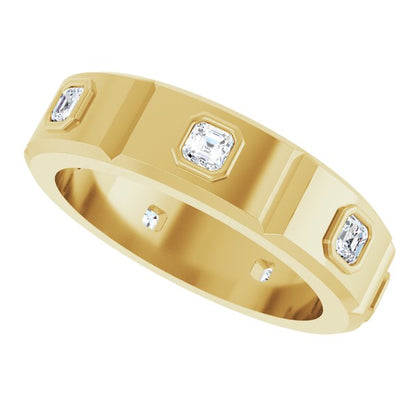 5/8 CTW Natural Diamond Mens Band