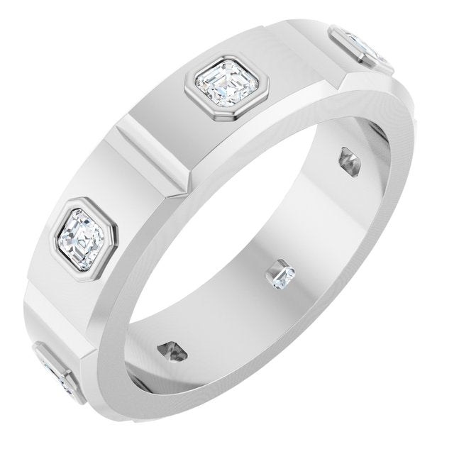 5/8 CTW Natural Diamond Mens Band