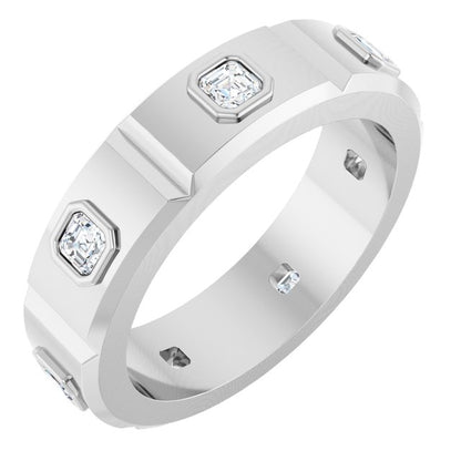 5/8 CTW Natural Diamond Mens Band