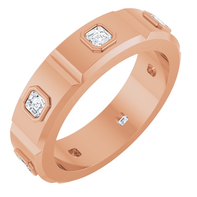 5/8 CTW Natural Diamond Mens Band